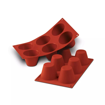 Obrázek 2 produktu SIL FORMA SILIKON terakota - MUFFIN Ø75mm v.60mm 165ml 6ks