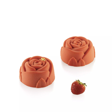 Obrázek 1 produktu SIL FORMA SILIKON terakota - RŮŽE Ø76mm v.40mm 115ml 6ks