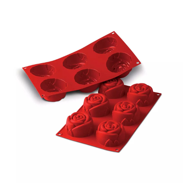 Obrázek 2 produktu SIL FORMA SILIKON terakota - RŮŽE Ø76mm v.40mm 115ml 6ks