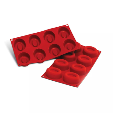 Obrázek 2 produktu SIL FORMA SILIKON terakota - SAVARIN OVÁL 71x60mm v.28mm 72ml 8ks