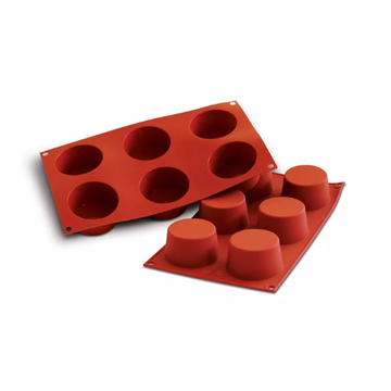Obrázek 2 produktu SIL FORMA SILIKON terakota - MUFFIN Ø68mm v.38mm 119ml 6ks