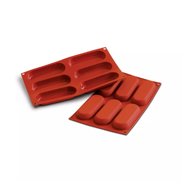 Obrázek 1 produktu SIL FORMA SILIKON terakota - CUKRÁŘSKÝ PIŠKOT 127x47mm v.17mm 83ml 6ks