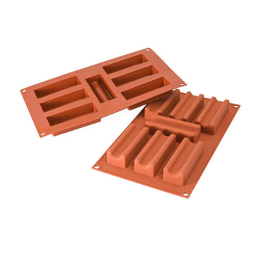 Obrázek 2 produktu SIL FORMA SILIKON terakota - KVÁDR s drážkou 95x35mm v.25mm 68ml 7ks