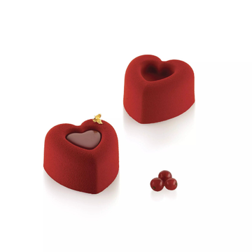 Obrázek 1 produktu SIL FORMA SILIKON terakota - SAVARIN SRDCE 69,5x72mm v.39mm 125ml 6ks