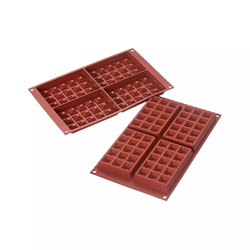 Obrázek 2 produktu SIL FORMA SILIKON černá - WAFLE HRANATÁ 95x70mm v.24mm 113ml 20ks