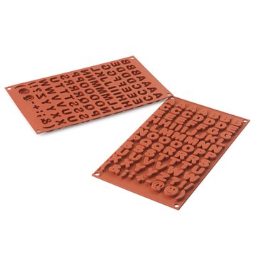 Obrázek 1 produktu SIL FORMA SILIKON terakota - PÍSMENA v.8mm 1,4ml 81ks