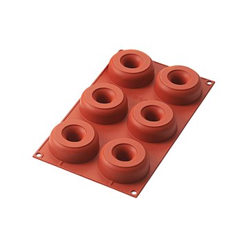 Obrázek 4 produktu SIL FORMA SILIKON terakota - DONUT Ø75mm v.28mm 98ml 6ks