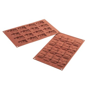 Obrázek 4 produktu SIL FORMA SILIKON terakota - ŠTÍTKY SOVY 60x37mm v.8mm 5ml 32ks