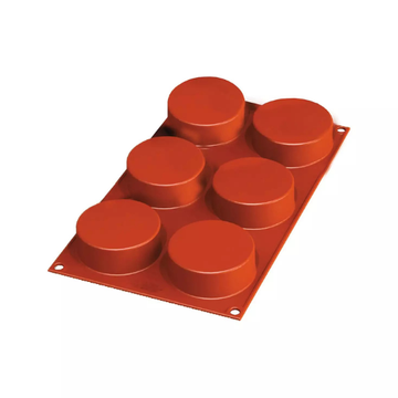 Obrázek 1 produktu SIL FORMA SILIKON terakota - MONOPORCE KOLEČKO Ø70mm v.27mm 103ml 6ks