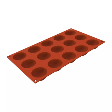 Obrázek 2 produktu SIL FORMA SILIKON terakota - POLOKOULE Ø45mm v.24mm 27ml 15ks