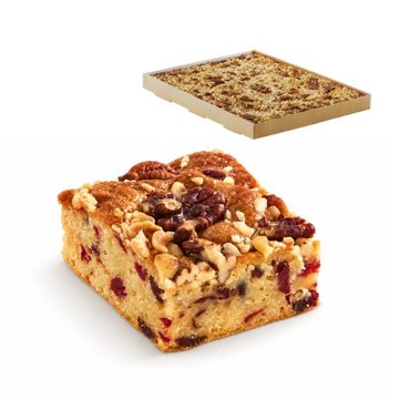 Obrázek 1 produktu BLONDIE z bílé čokolády s brusinkami a ořechy - hotové řezy 35 ks