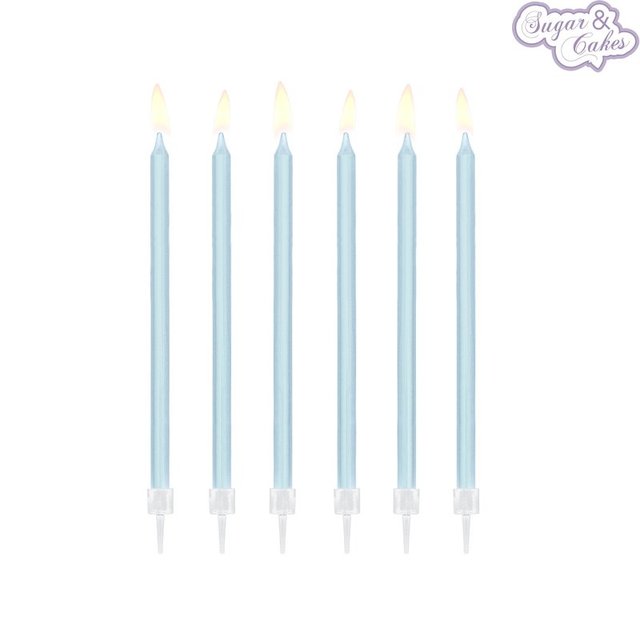Obrázek produktu SA DORTOVÉ SVÍČKY - modré 14cm 12ks
