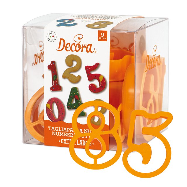 Obrázek produktu DECO VYKRAJOVÁTKA - ČÍSLICE VELKÁ 9ks
