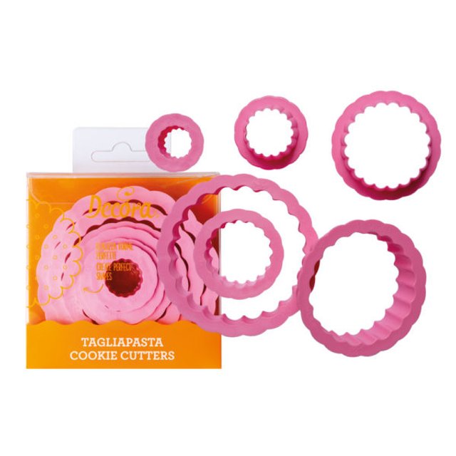 Obrázek produktu DECO VYKRAJOVÁTKA - KOLEČKO VROUBKY 6ks (1,5-2,5-3,5-5-6,5-8cm)