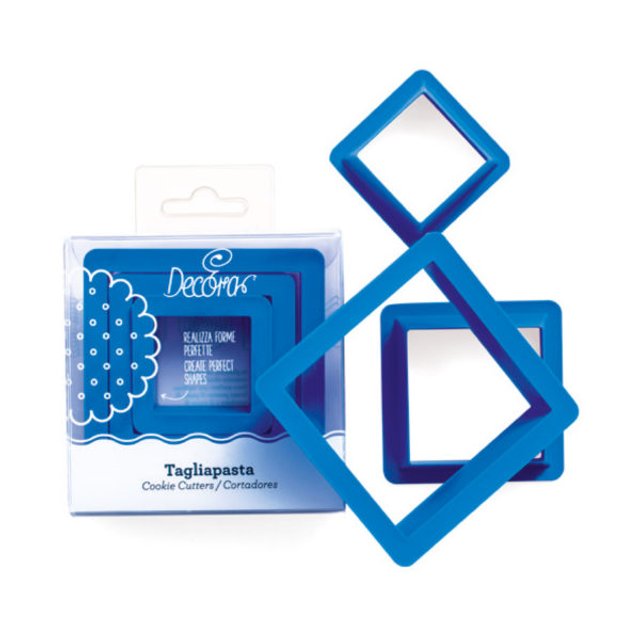 Obrázek produktu DECO VYKRAJOVÁTKA - ČTVEREC 3ks (1,5-3,5-5cm)