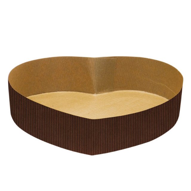 Obrázek produktu DECO FORMA PAPÍROVÁ - NA PANETTONE SRDCE 20,5x22,5x5cm  700g 60ks