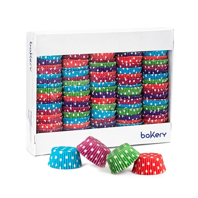 Obrázek produktu DECO KOŠÍČKY NA MUFFINY - MIX BAREV puntíky pr.50mm v.32mm 2000ks