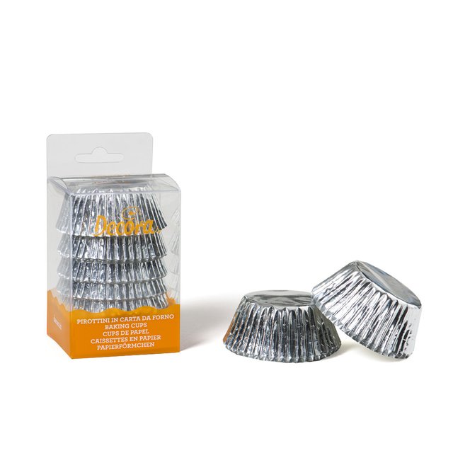 Obrázek produktu DECO KOŠÍČKY NA MUFFINY - STŘÍBRNÉ pr.50mm v.32mm 60ks
