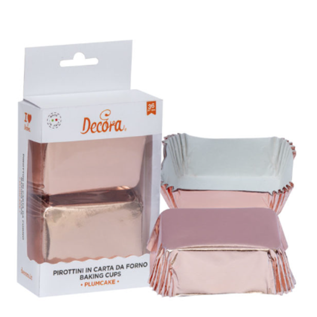 Obrázek produktu DECO KOŠÍČKY NA KOLÁČ - ROSEGOLD 80x50x32mm 20ks