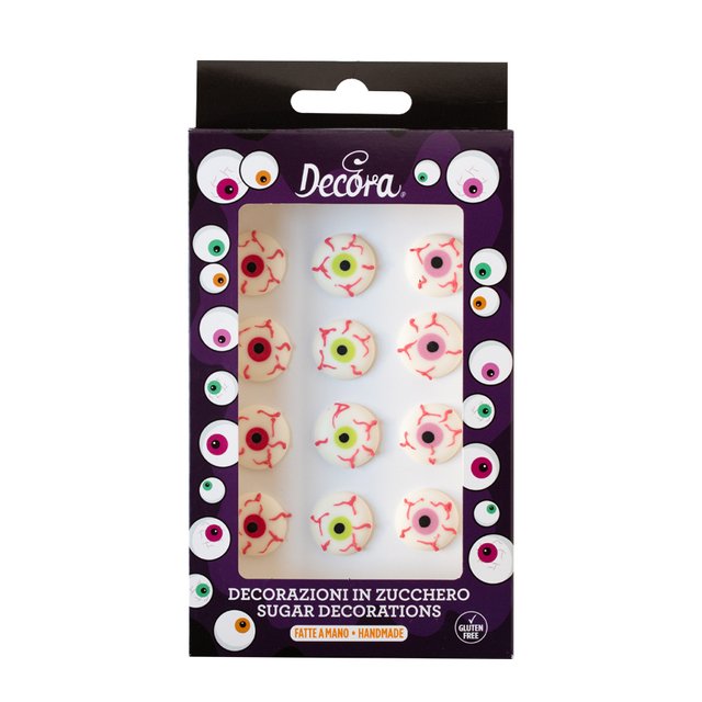 Obrázek produktu DECO DEKORACE CUKROVÁ - KRVAVÉ OČI 12ks