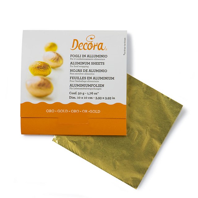 Obrázek produktu DECO HLINÍKOVÝ OBAL na pralinku ZLATÝ 10x10cm 50g (150ks)