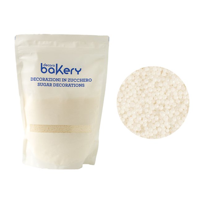 Obrázek produktu DECO CUKROVÉ ZDOBENÍ KULIČKY BÍLÉ (perly 2mm) 1kg