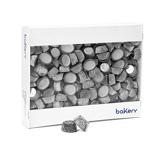 Obrázek produktu DECO KOŠÍČKY NA PRALINKY - STŘÍBRNÉ pr.27mm v.17mm 4000ks