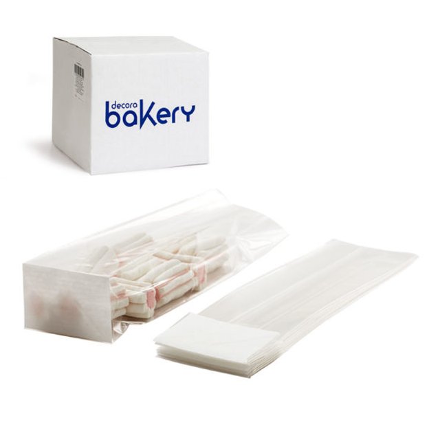 Obrázek produktu DECO SÁČEK průhledný s papírovým dnem 70+50x210mm 100ks