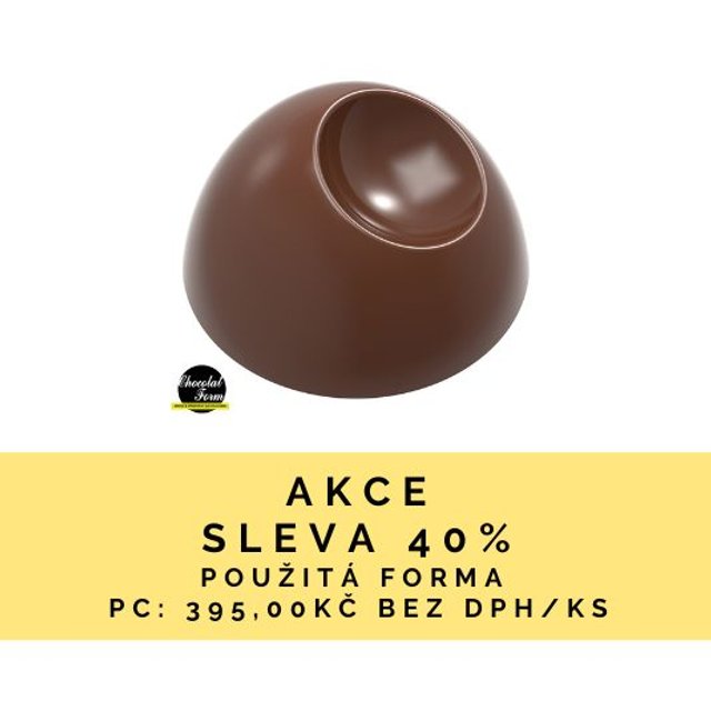 Obrázek produktu POUŽITÉ - CW FORMA NA PRALINKY - POLOKOULE NOTCH pr.2,8cm v.1,6cm 7g 24ks - SLEVA 40%