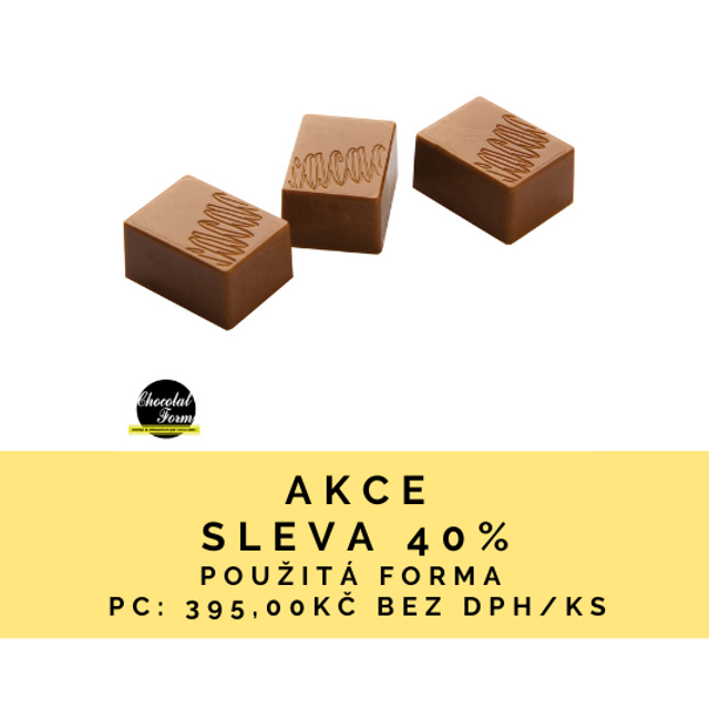 Obrázek produktu POUŽITÉ - CW FORMA NA PRALINKY - OBDÉLNÍK COCOA 2,7x2cm v.1,4cm 9g 24 ks - SLEVA 40%
