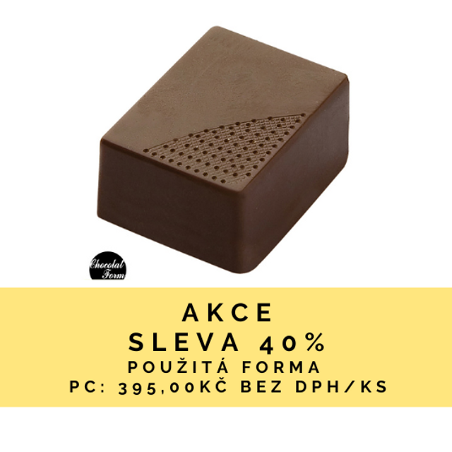 Obrázek produktu POUŽITÉ - CW FORMA NA PRALINKY - OBDÉLNÍK 2,7x2cm v.1,4cm 9g 24ks - SLEVA 40%