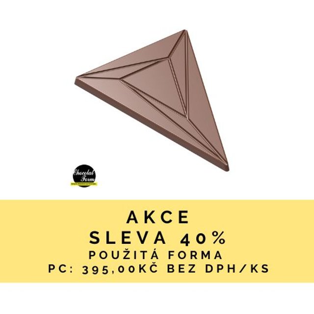 Obrázek produktu POUŽITÉ - CW FORMA NA TABULKY - TABULKA TROJÚHELNÍK 114x80,5mm v.5mm 25g 4ks - SLEVA 40%