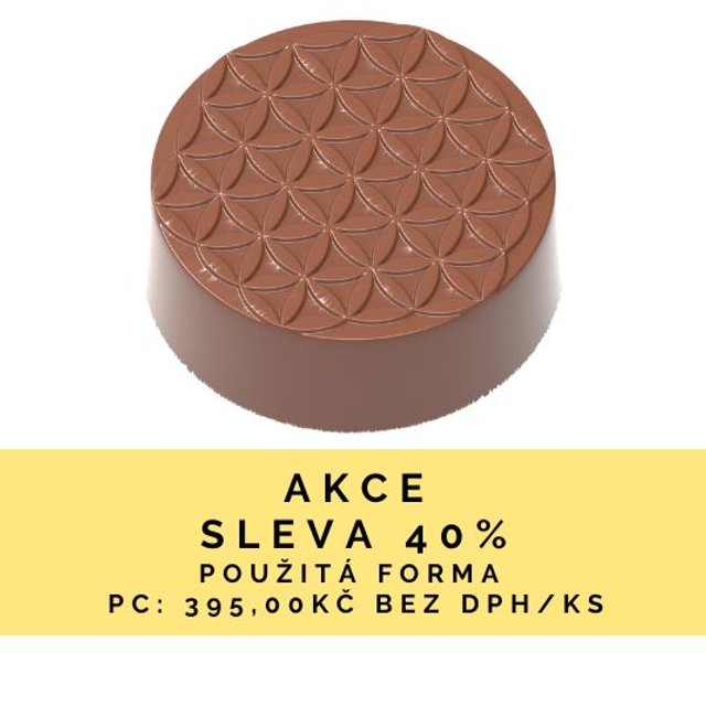 Obrázek produktu POUŽITÉ - CW FORMA NA PRALINKY - KVĚT ŽIVOTA pr.3,1cm v.1,8cm 10,5g 21ks - SLEVA 40%
