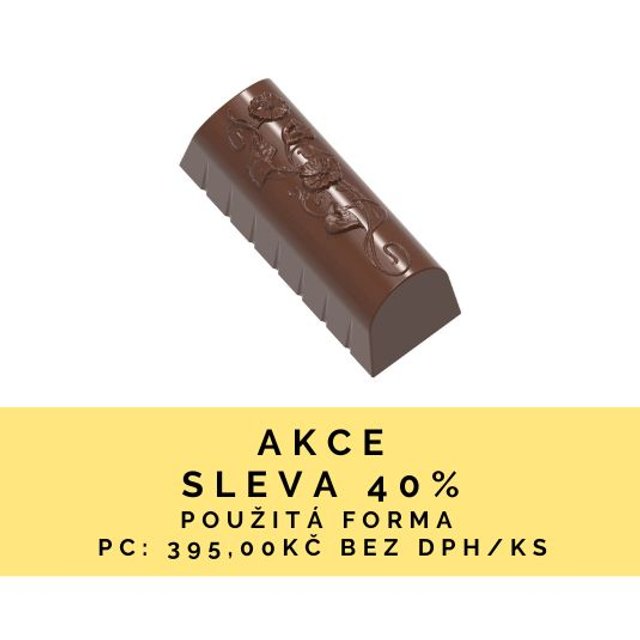 Obrázek produktu POUŽITÉ - CW FORMA NA PRALINKY - BUCHE POPPY 3,9x1,5cm v.1,5cm 9g 21ks - SLEVA 40%