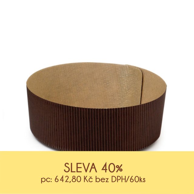 Obrázek produktu DECO FORMA PAPÍROVÁ - NA PANETTONE 750g pr.18,5, v.6cm 60ks - AKCE SLEVA 40%