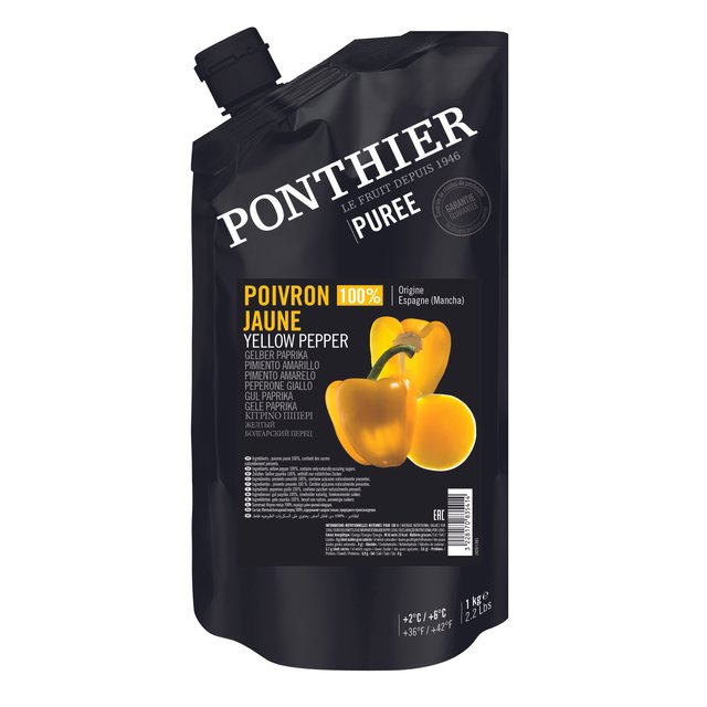 Obrázek produktu PONTHIER PYRÉ PAPRIKA ŽLUTÁ (Yellow pepper) chlazené 6x1kg