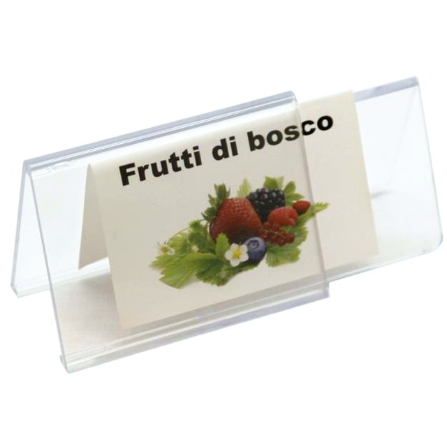 Obrázek produktu TG Stojánek plast dvojitý (2 díly) čirý 8x4x6cm