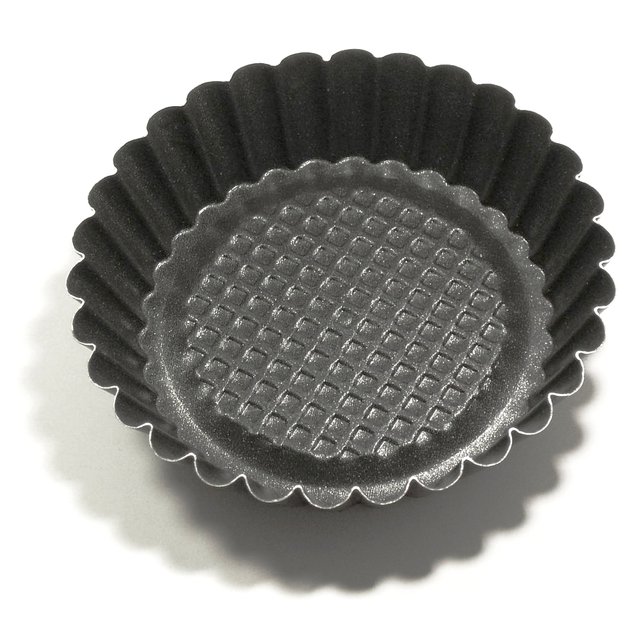 Obrázek produktu TG FORMA hliníková kulatá s vlnitým okrajem pr.12cm,v.2,5cm černá