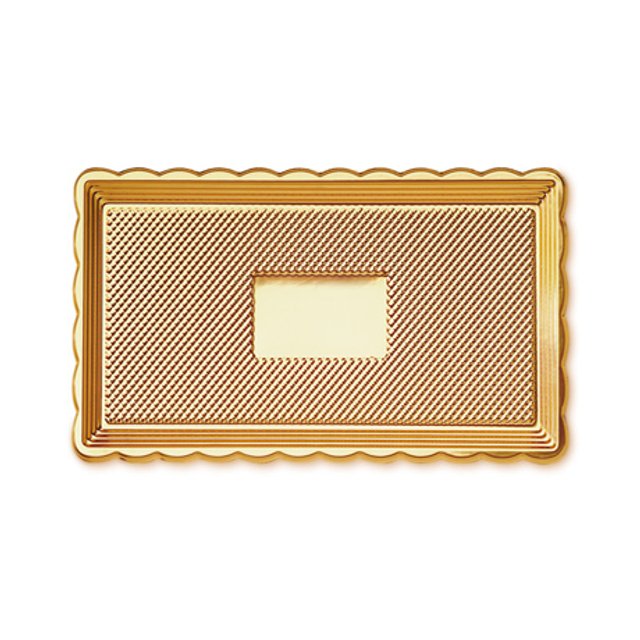 Obrázek produktu ALCAS PODNOS OBDÉLNÍK ZLATÝ PLAST 15x30cm 1ks