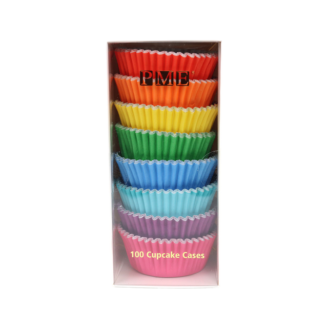 Obrázek produktu PME Košíčky na muffiny RAINBOW SET (duhové) 8barev 50x28mm 100ks