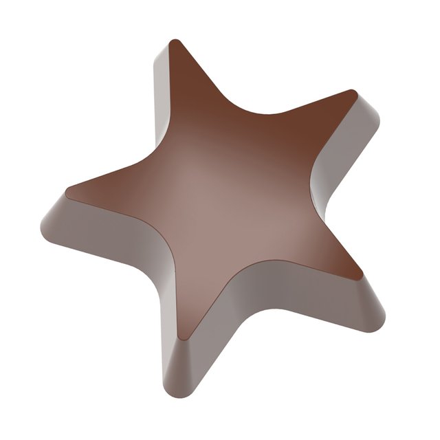 Obrázek produktu CW FORMA NA PRALINKY S MAGNETEM - HVĚZDA pr.3,6cm v.1,5cm 8,4g 18ks