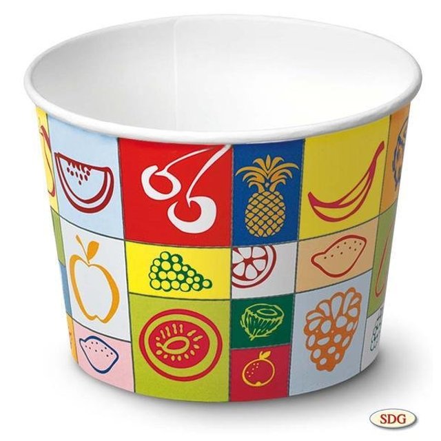 Obrázek produktu SDG KELÍMEK papírový 265ml s potiskem ovoce 30x45ks