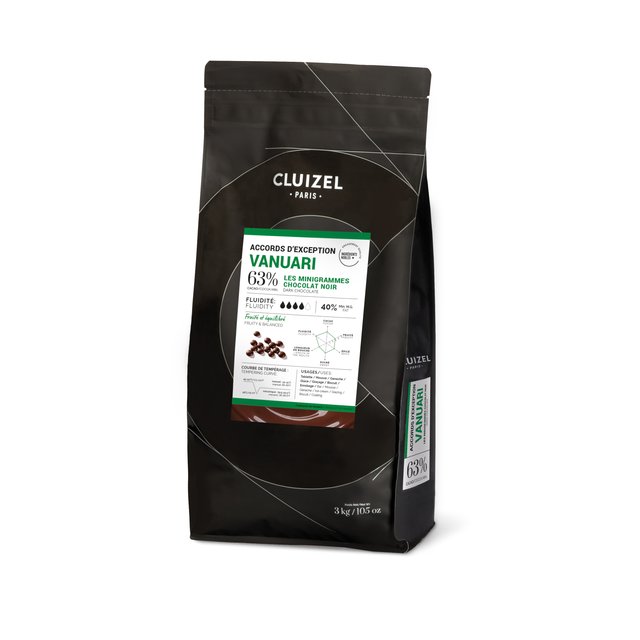 Obrázek produktu MC ČOKOLÁDA VANUARI HOŘKÁ 63% 3 kg