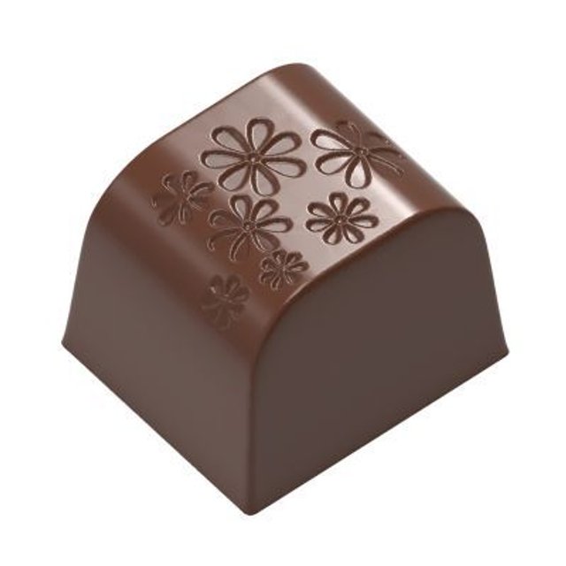 Obrázek produktu CW FORMA NA PRALINKY - KOSTKA S KYTIČKOU 2,4x2,1cm v.1,9cm 11,5g 24ks