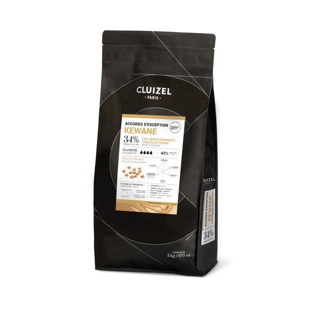 Obrázek produktu MC ČOKOLÁDA KEWANE BÍLÁ KARAMELIZOVANÁ 34% 3 kg