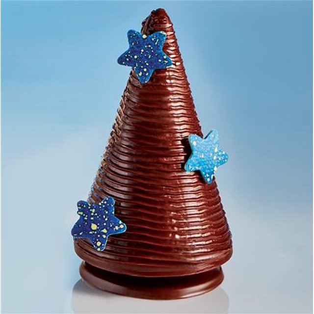 Obrázek produktu MA FORMA NA ČOKOLÁDU PLAST - VÁNOČNÍ STROMEK pr.83mm v.140mm 140g 4ks