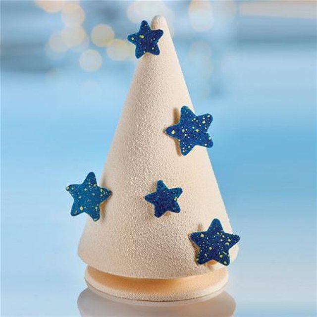 Obrázek produktu MA FORMA NA ČOKOLÁDU PLAST - VÁNOČNÍ STROMEK pr.123mm v.205mm 300g 2ks