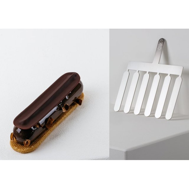 Obrázek produktu MA ŠABLONA NEREZ na čokoládovou dekoraci ECLAIR 12x2,5cm