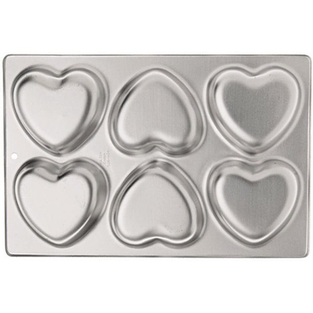 Obrázek produktu WILTON Forma hliník 6ks srdce - AKCE