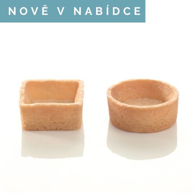 Obrázek produktu PIDY TARTALETKY MINI (KOLEČKO 3,3cm, ČTVEREC 3,3x3,3cm), v.1,5cm SLADKÉ MÁSLOVÉ 96 ks